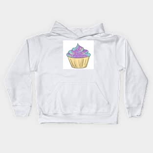 Sprinkle vanilla cupcake Kids Hoodie